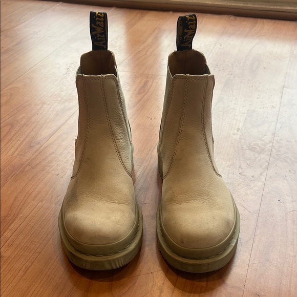 Dr. Martens Beige Chelsea Boots - Picture 2 of 7